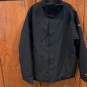 Eddie Bauer Men's Black Raincoat